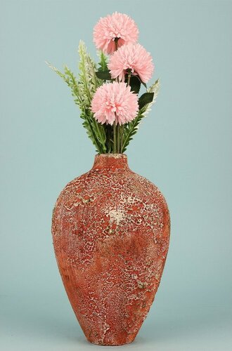 Vază ceramică YL742 Patina, roșu