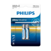 Philips Baterie AAA 1,5 V Ultra Alkaline, 2 ks