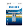 Philips baterije AAA 1,5 V Ultra Alkaline, 2 kos