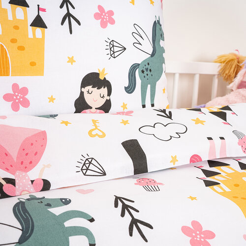 Lenjerie de pat din bumbac pentru copii 4Home Fairytale Dream, 100 x 135 cm, 40 x 60 cm