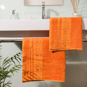 Set de două prosoape 4Home Bamboo Premium, portocaliu, 70 x 140 cm, 50 x 100 cm