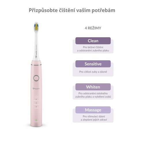 TrueLife Sonická zubná kefka SonicBrush Compact, ružová