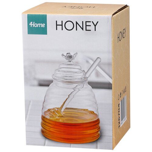 4Home Szklany pojemnik na miód Honey