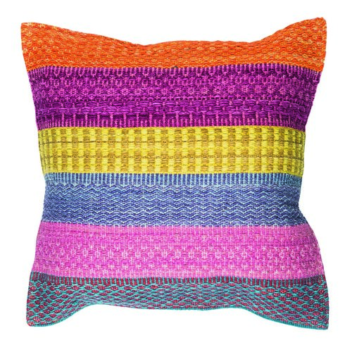 Ligne Pure Dekoračný vankúšik Enjoy pruhy béžová, 50 x 50 cm