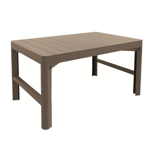 Stôl Keter Lyon z ratanu 116 x 72 x 40 – 66 cm, cappuccino