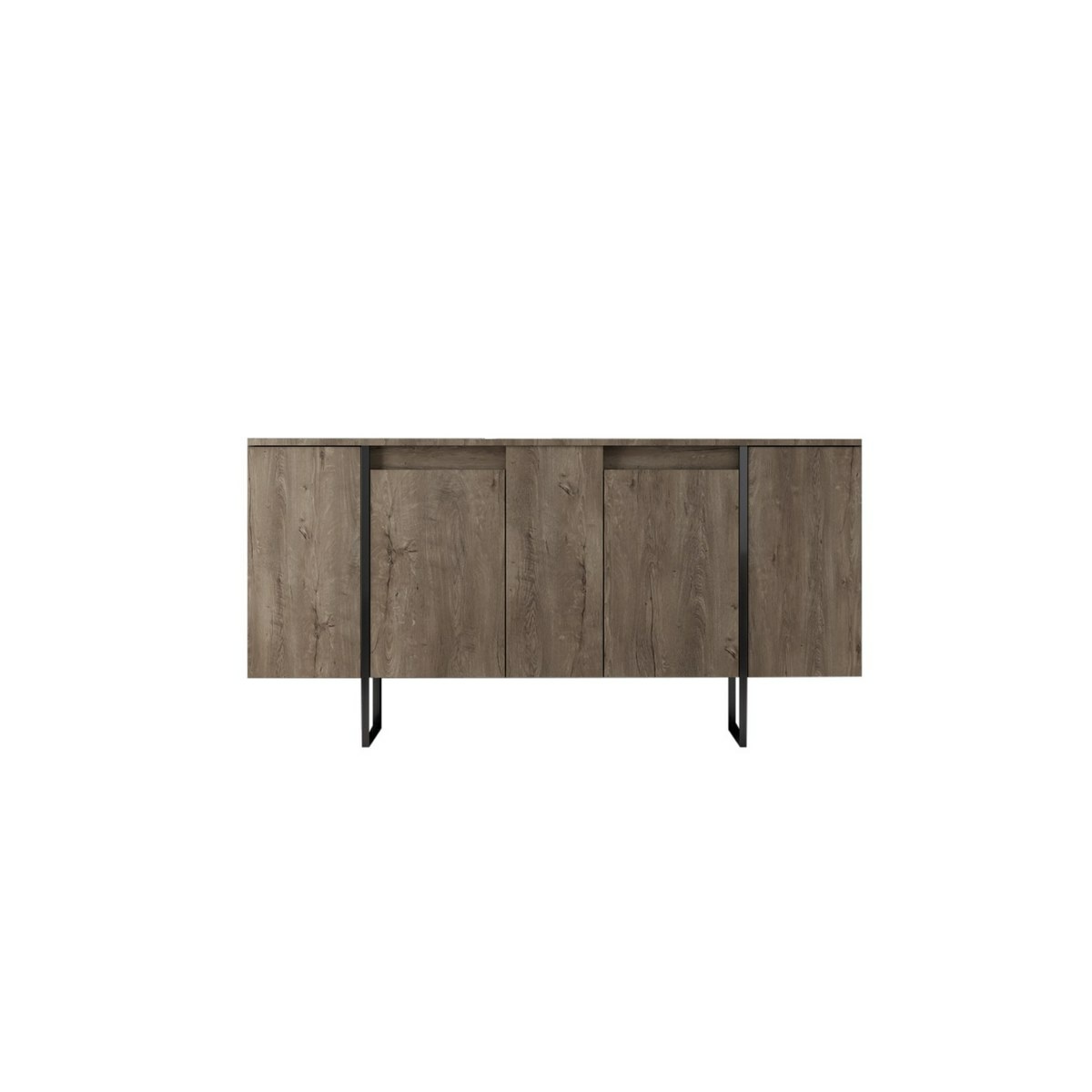 Skrinka Luxe Walnut and Black