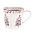 Božični porcelanasti lonček Stromek, 400 ml