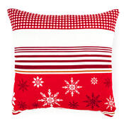 4home Weihnachtlicher Kissenbezug Rentier, 2x 40 x 40 cm