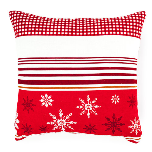 4home Weihnachtlicher Kissenbezug Rentier, 2x 40 x 40 cm
