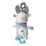 Baby Mix rénszarvas gyerek zenélő plüss játék csipesszel, 24 cm