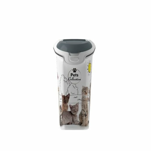 Curver Pojemnik na karmę, wzór kot, 23 l / 10 kg