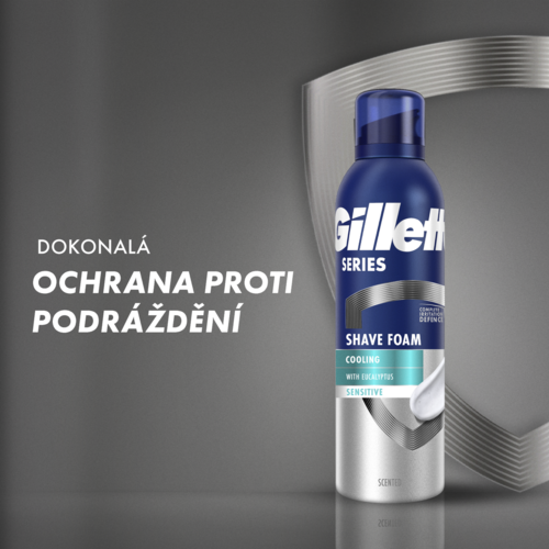 Gillette Pianka do golenia Series Sensitive Cooling 200 ml