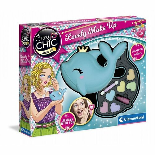 Clementoni Sminkkészlet Crazy Chic delfin, 27 x 22cm, 27 x 22 cm