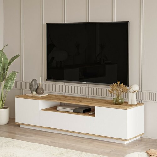 TV-Lowboard Fran Atlantic Pine and White