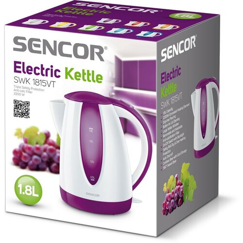Sencor SWK 1815VT elektromos vízforraló, lila