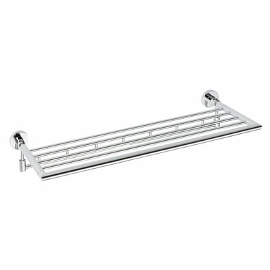 SAPHO XR422 X-Round Handtuchhalter klappbar mit Haken 65 cm, silber