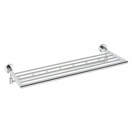 SAPHO XR422 X-Round Handtuchhalter klappbar mit Haken 65 cm, silber