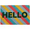 Кокосовий килимок для дверей Hello color, 39 x 59 cm