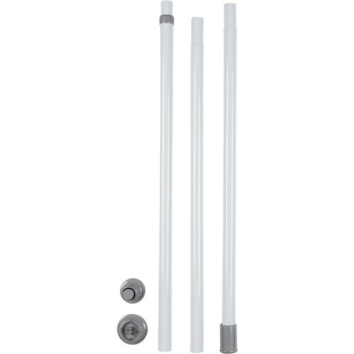 Wenko Bară telescopică verticală Herkules 165–300cm, albă