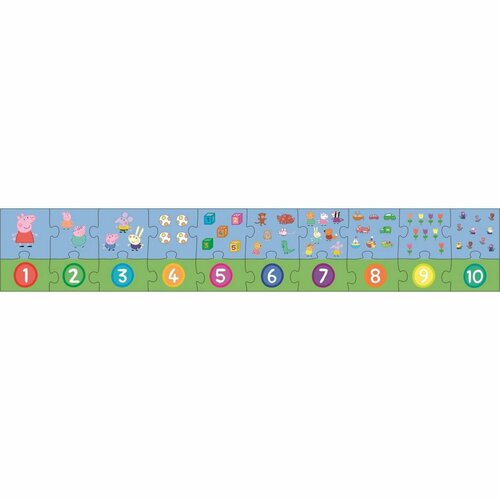 Trefl Oktatási puzzle Számok Peppa Pig, 20 darab