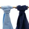 Нові пелюшки Baby Cotton світло-блакитні татемно-сині, 70 x 80 см, набір з 2 шт.