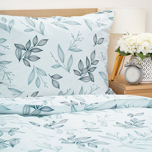 Lenjerie de pat din bumbac 4Home Frosty Leaves ,140 x 220 cm, 70 x 90 cm