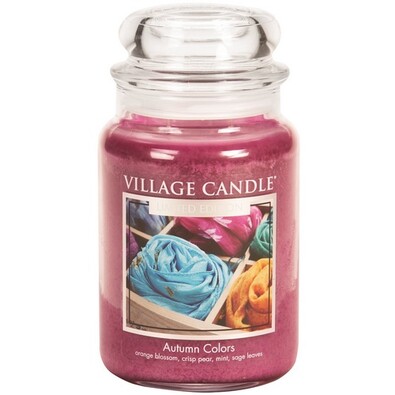 Village Candle Vonná sviečka v skle Farby jesene - Autumn Colors, 645 g