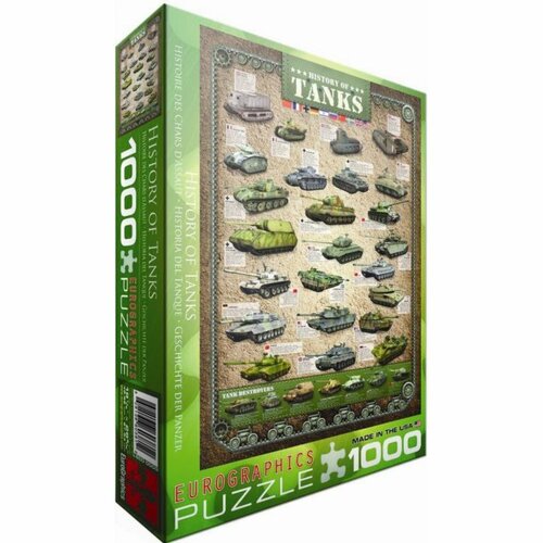 EuroGraphics Puzzle História tankov, 1000 dielikov