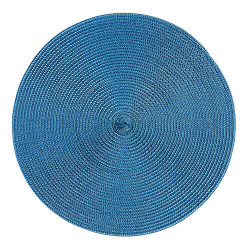 Suport farfurie Deco, rotund, albastru deschis, diam. 35 cm, set 4 buc.