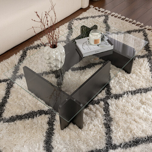Stolik konferencyjny Flavio Wooden Black