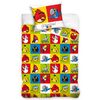 Detské bavlnené obliečky Angry Birds Šachovnica, 140 x 200 cm, 70 x 80 cm