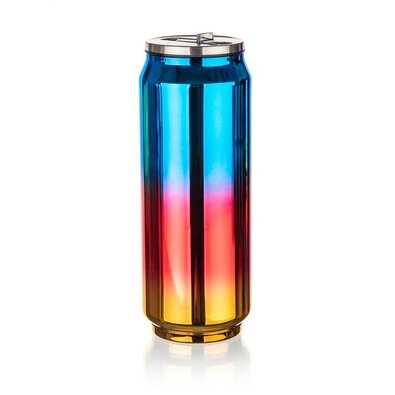 Banquet Thermosdose BE COOL 430 ml, blau-rot-gold