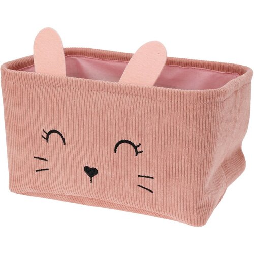 Hatu Kinder-Stoffaufbewahrungskorb, rosa, 2 Stück