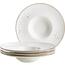Mäser 4-tlg. Gourmetteller-Set Pintar White braune Punkte 26 cm