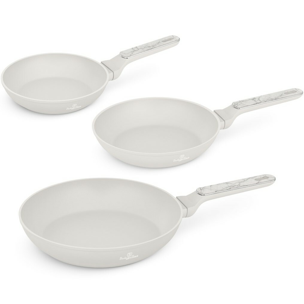 BerlingerHaus Sada pánví s titanovým povrchem Sahara Marble, 3 ks