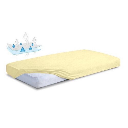 Matex Froté neprepustno rjuhe ecru, 90 x 200 x 20 cm