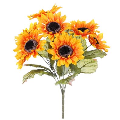 Floarea soarelui în buchet, 8 flori, 40 x 43 cm