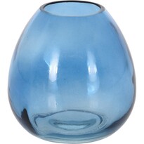 Wazon szklany Adda, niebieski, 11 x 10,5 cm