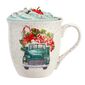 Altom Kubek porcelanowy Christmas car, 630 ml, zielony