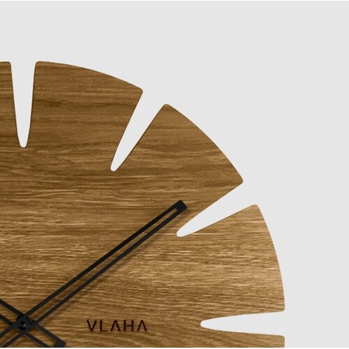 Ceas din stejar VLAHA VCT1032 Original, negru,diam. 45 cm