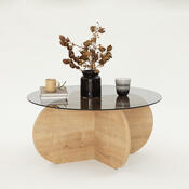 Stolik konferencyjny Bubble Sapphire Oak Fume