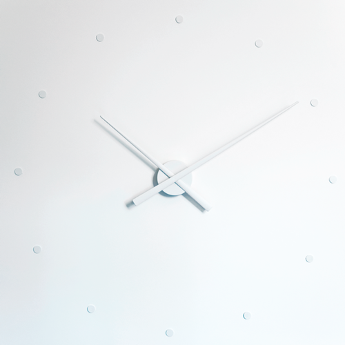 Levně Designové nástěnné hodiny NOMON OJ bílé 80 cm