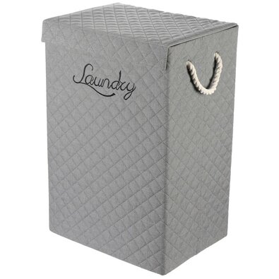 Autronic Coș pentru gunoi din material textil cumâner și capac, gri