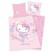 Detské bavlnené obliečky Hello Kitty, 140 x 200 cm, 70 x 90 cm
