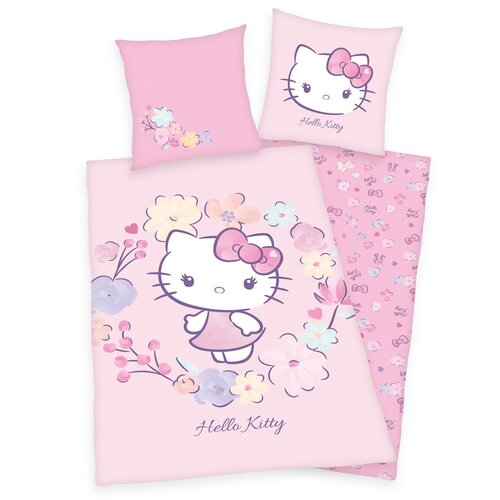 Dětské bavlněné povlečení Hello Kitty, 140 x 200 cm, 70 x 90 cm