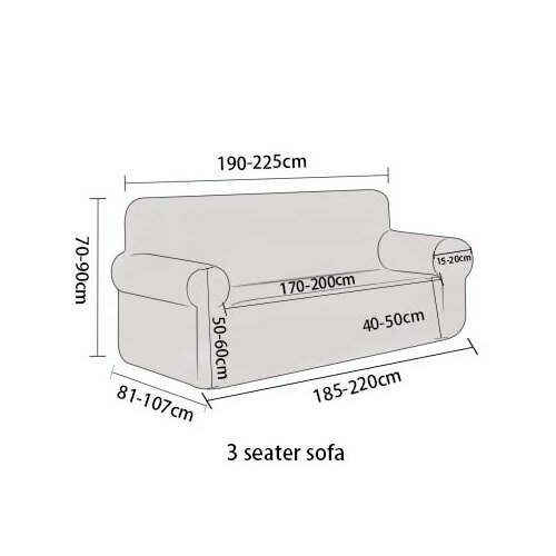 4Home Slate elasztikus kanapéhuzat, 190 - 230 cm