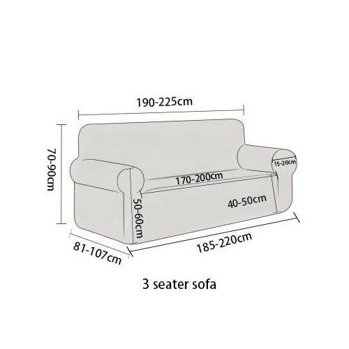 4Home Spannbezug für Sofa Slate, 190 - 230 cm