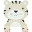 Hatu Kinderhaken Tiger, 14 x 17 x 4,5 cm, MDF