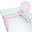 Ochraniacz do łóżeczka Kleiner Schatz różowy, 180 cm