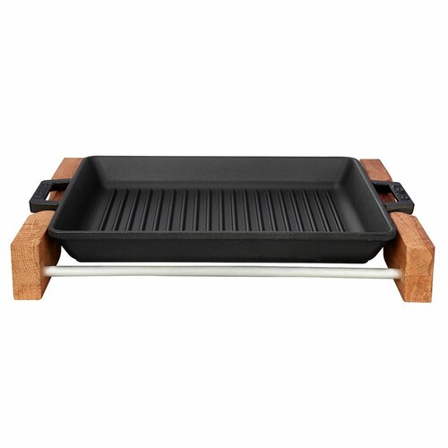 LAVA Placă metalică pentru grătar cu bază , 26 x32 cm